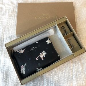 Coach Winter Snowman Wristlet